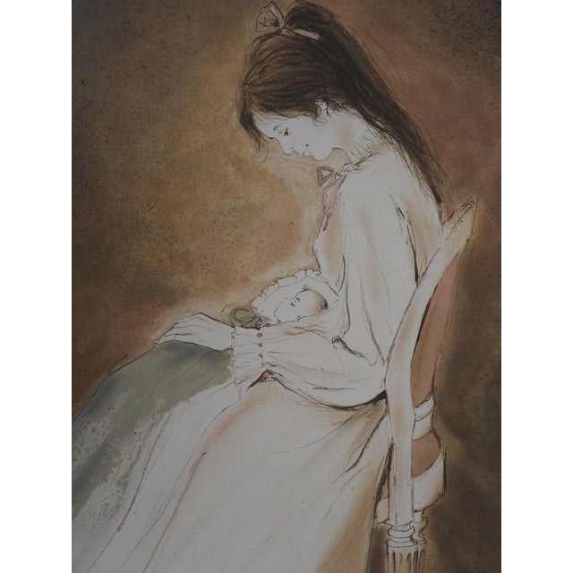 Bernard Charoy, Maternité, Douce sieste, Lithograph For Sale - Image 7 of 8