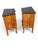 Pair of Italian Bookmatch Walnut Bedside Cabinet/ Nightstand. For Sale - Image 12 of 18