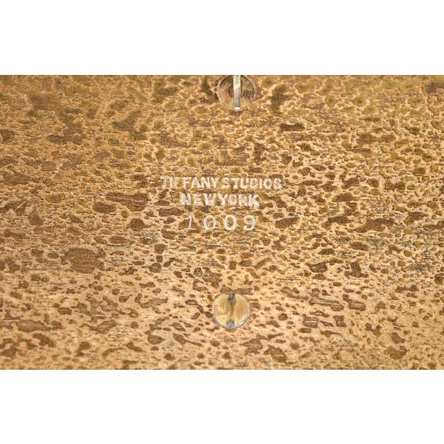 Tiffany Studios New York Zodiac Pattern Bronze Doré Letter Rack For Sale - Image 10 of 12