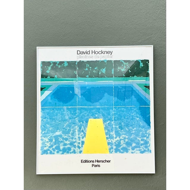 Late 20th Century Vintage David Hockney Gallery Show Poster For Sale - Image 5 of 12