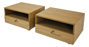 Wooden Bedside Tables by Saporiti Italia, 1980, Set of 2