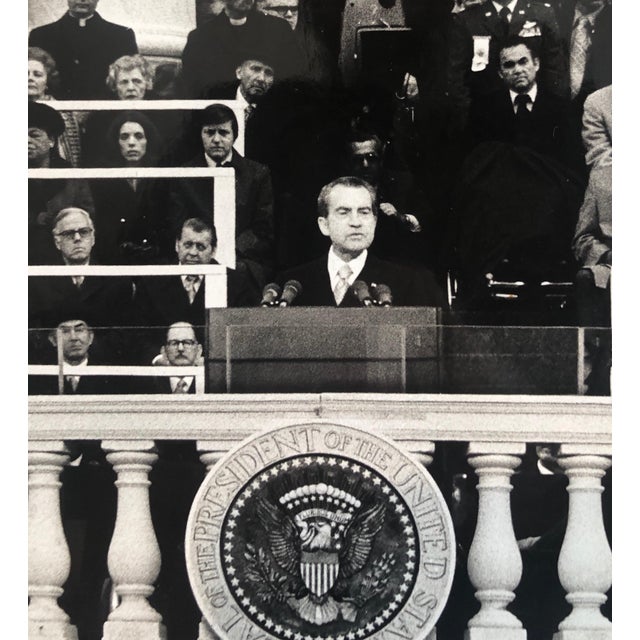 Photograph signed in ink and with photographer stamp verso and hand written title. Richard Milhous Nixon (January 9, 1913...