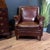 Brown Art Deco Sheep Leather Club Armchair, 1950s For Sale - Image 8 of 15