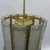 Large Textured Glass and Brass Chandelier - a Pair For Sale - Image 4 of 10