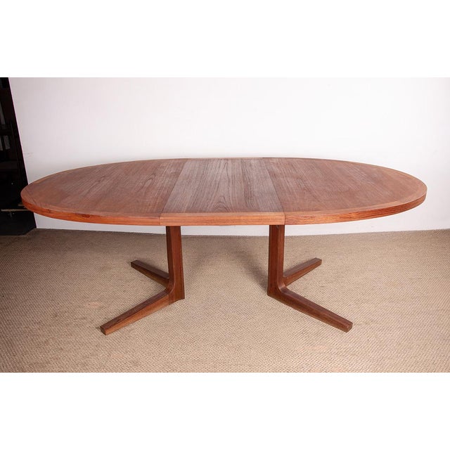 Large Danish Teak Model HM 55 Dining Table by John Mortensen for Dyrlund, 1960s For Sale - Image 10 of 18