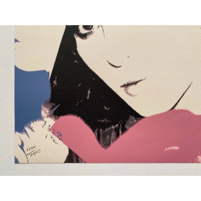 Andy Warhol Vintage 1986 Limited Edition Large Fine Art Lithograph Print " Princess Caroline of Monaco " 1983 For Sale In Kansas City - Image 6 of 12