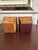 Vintage Stacked Bamboo Reed Tapered Square Cachepots — A Pair For Sale - Image 4 of 7