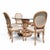 Vintage Carved Wood Oval Glass Dining Set With Six Upholstered Chairs For Sale - Image 9 of 18