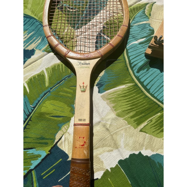 American Collection of Vintage Wilson Wooden Tennis Rackets, Cover, and Guards For Sale - Image 3 of 7