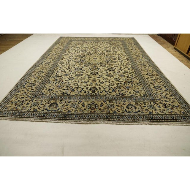 Beige Middle Eastern Hand-Knotted Rug For Sale - Image 8 of 11