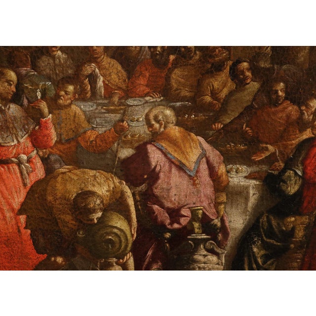 Paolo Caliari, Detto Il Veronese, Seguace, the Wedding at Cana Veronese, 1690, Oil on Canvas For Sale - Image 8 of 15