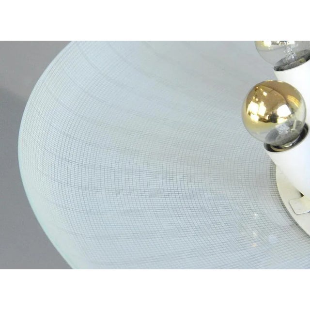 Large Mid-Century Modern Brass and Glass Pendant Light, 1960s For Sale - Image 12 of 13
