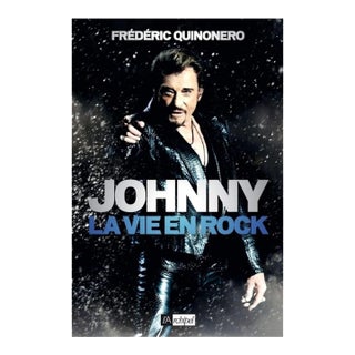 Johnny La Vie en Rock French Edition Paper Back Johnny Hallyday French Rock Star For Sale