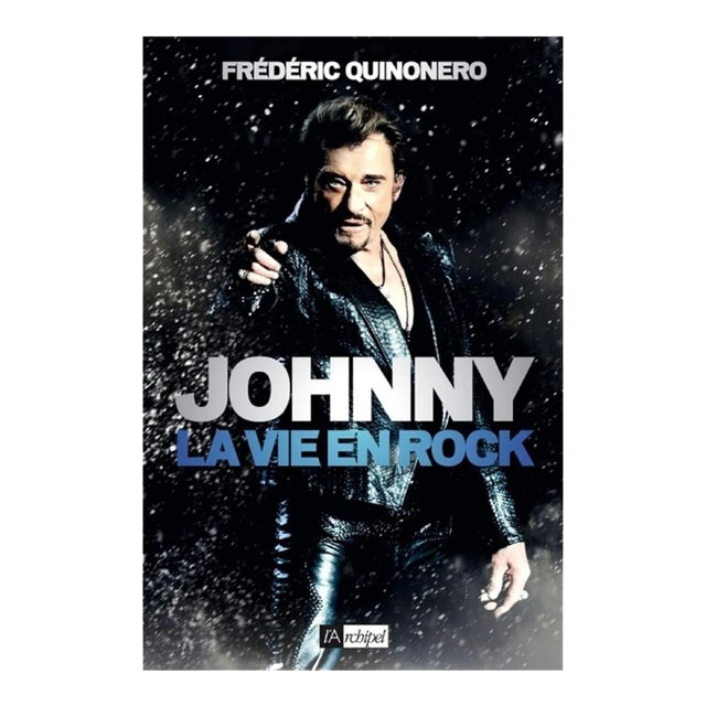 Johnny La Vie en Rock French Edition Paper Back Johnny Hallyday French Rock Star For Sale