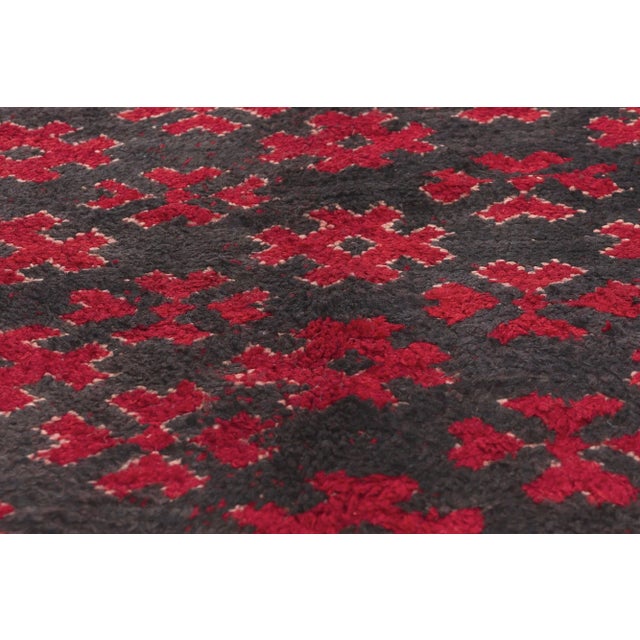 Mid 20th Century Vintage Red Taznakht Moroccan Rug - 05'09 X11'00 For Sale - Image 5 of 10
