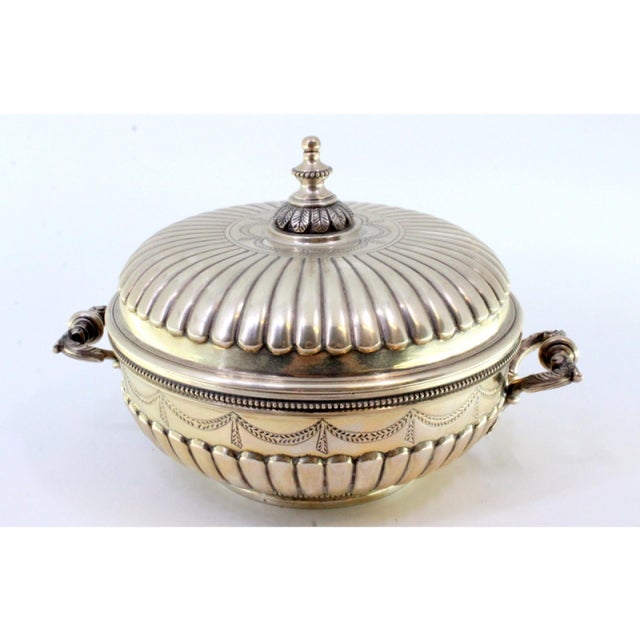 Gummed Silver Candy Box with Engravings For Sale - Image 3 of 11