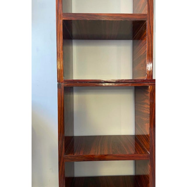 Brown Vintage Art Deco Bookcase, 1980s For Sale - Image 8 of 14