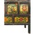 Wood Early 20th Century Antique Tibetan Hand Painted Tall Credenza Storage Cabinet For Sale - Image 7 of 11