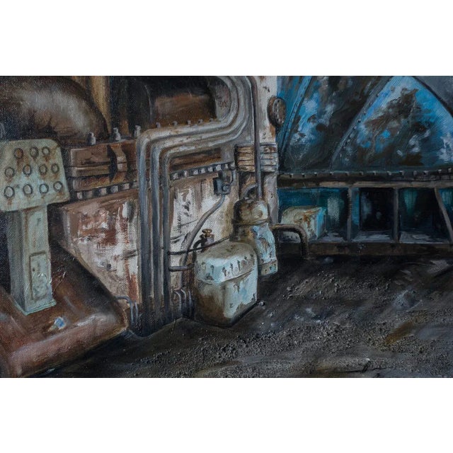 Contemporary Jean-Pierre Brissart, La machine sous la verrière, 2015, Oil on Canvas For Sale - Image 3 of 5