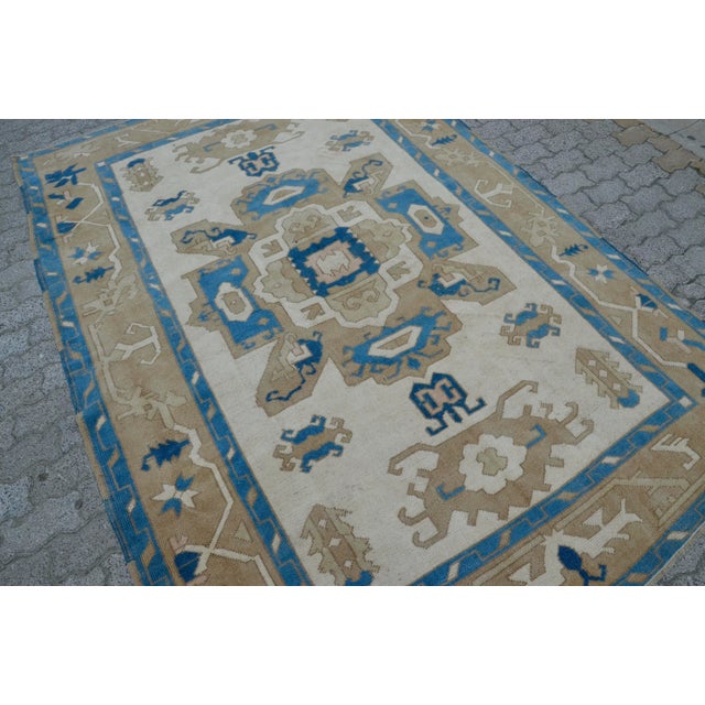 Turkish 6x9 Oversize Floor Turkish Carpet For Sale - Image 3 of 11
