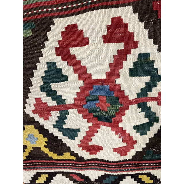 Early 20th Century Antique Shahsavan Kilim/Rug, C-1900's, a Pair 19" X 23" Each For Sale - Image 5 of 9