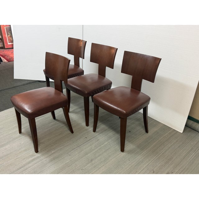 Japanese Jennifer Morla for Conde House Morla Collection Verve Dining Chairs, Set of Four For Sale - Image 3 of 12