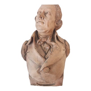 Antique Terracotta Bust of George's Danton. For Sale