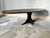 Coffee Table in dark wood vintage 50s Slightly ovalized Ideal for refined and refined environments