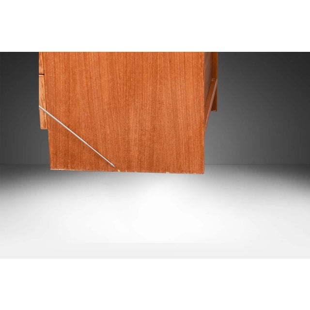 1970s Mid-Century Teak Pair Nightstands Tables, A Pair For Sale - Image 9 of 14