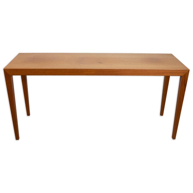 An iconic example of Danish modern design, this set of three nesting tables by Severin Hansen for Haslev Møbelsnedkeri...