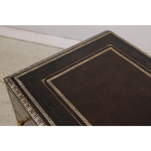 Maitland Smith Leather Wrapped Apothecary Chest For Sale - Image 15 of 18