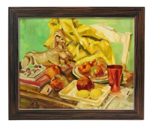 Oil Painting by Ralph Gagnon "Apples in a Still Life"