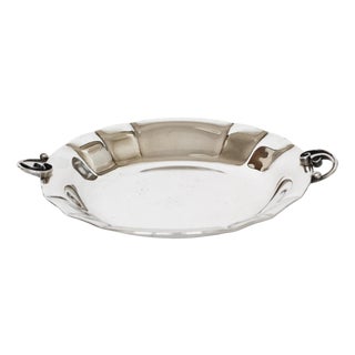 Vintage Danish Silver-Plated Serving Dish For Sale