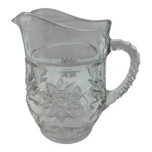 Mid 20th Century Anchor Hocking Prescut Pint Pitcher