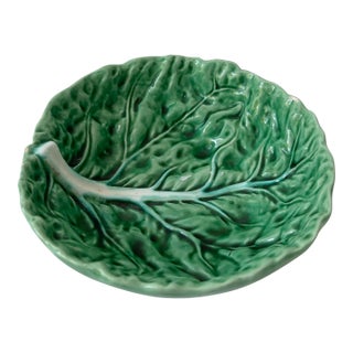 Vintage Bordallo Pinheiro Cabbage Leaf Dish/Small Bowl For Sale