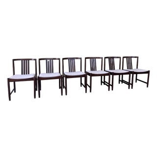 Vintage Dining Chairs by Illum Wikkelsø, 1960s, Set of 6 For Sale