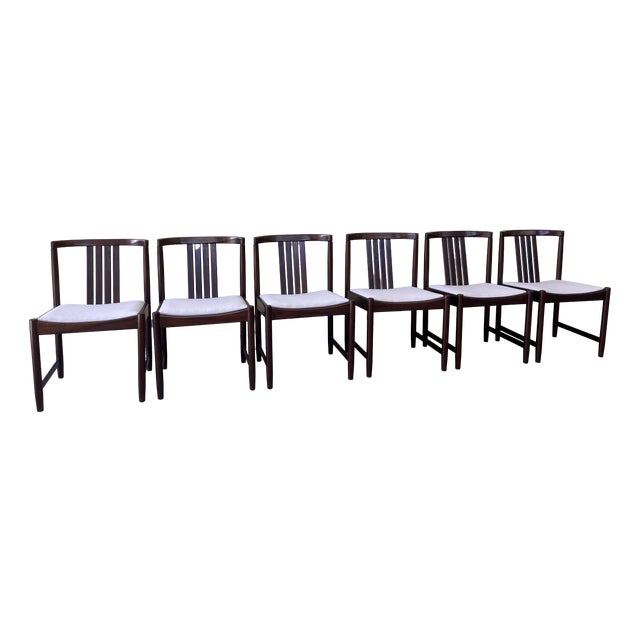 Vintage Dining Chairs by Illum Wikkelsø, 1960s, Set of 6 For Sale