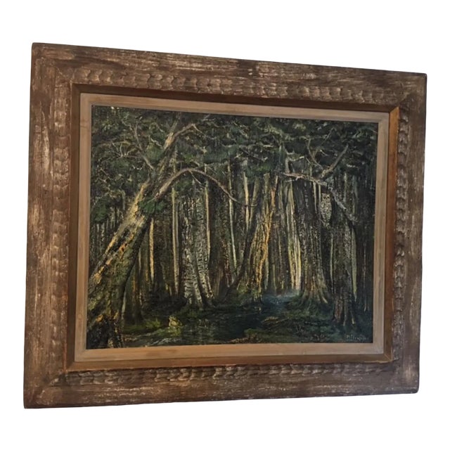 Mid Century Landscape Painting by R T Francis For Sale