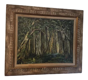 Mid Century Landscape Painting by R T Francis