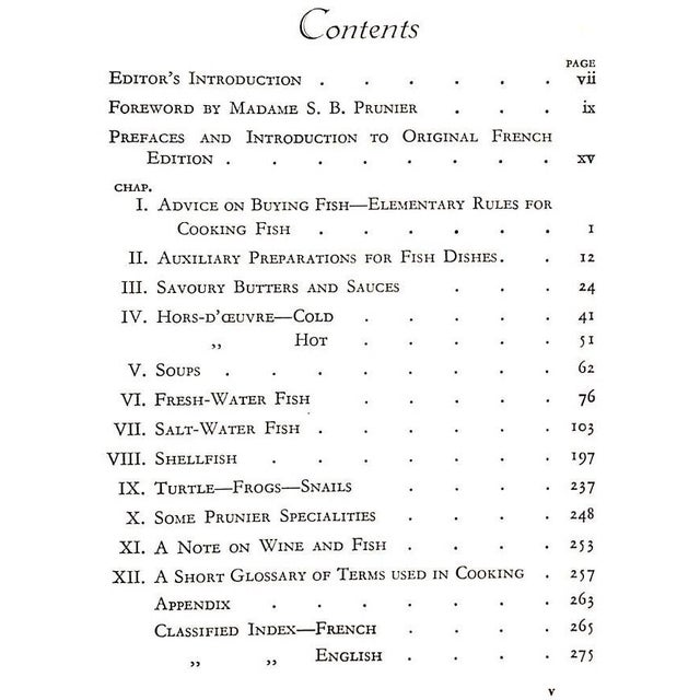 "Madame Prunier's Fish Cookery Book" 1938 For Sale - Image 9 of 12