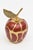 Vintage Enamel and Brass Pear and Apple Sculpture Objects, Green and Red Set of 6 For Sale In Miami - Image 6 of 11
