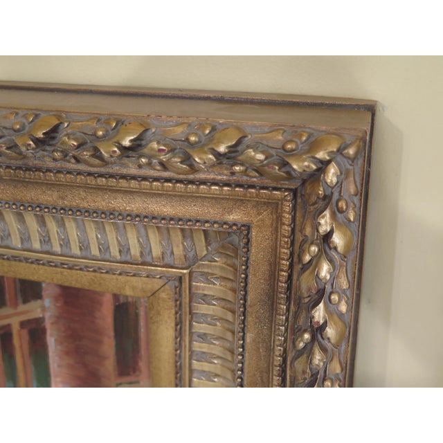 1990s Vintage "Woman Feeding Deer" Framed Oil Painting on Canvas For Sale In Philadelphia - Image 6 of 10