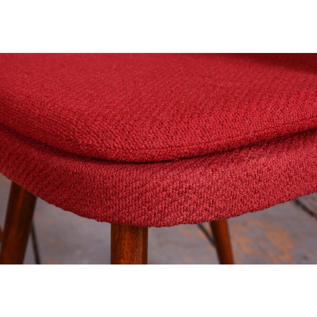 Textile Mid-Century Walnut Chairs from Antonín Šuman, Czech, 1950s, Set of 4 For Sale - Image 7 of 18