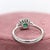 Metal Zambian Emerald Ring With Diamond Accents: Solid 14k Gold, Asscher Cut 5mm, Size 6.75 For Sale - Image 7 of 7