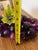 Lovely Vintage Mid-Century Modern Royal Purple Lucite Acrylic Grape Cluster Centerpiece For Sale - Image 10 of 12