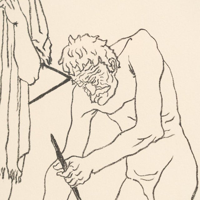 Togores, Composition, Large Lithograph, 1960s, Framed For Sale - Image 9 of 12