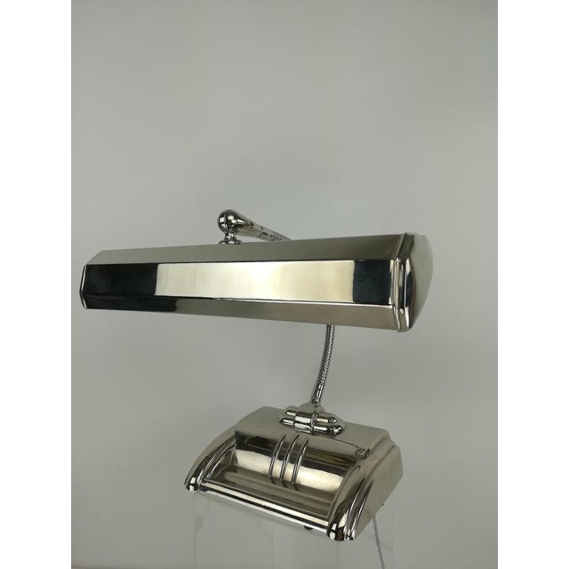 1930s Adjustable Chrome-Plated Desk Lamp For Sale - Image 5 of 11