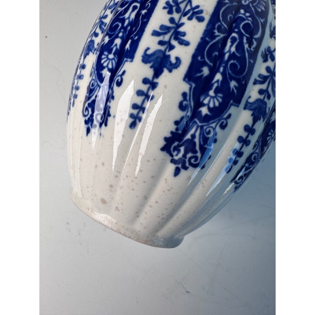 Late 19th Century Late 19th Century Mintons Blue and White Queensberry Pitcher For Sale - Image 5 of 7