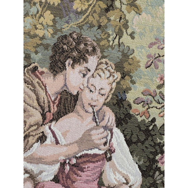 Vintage French Jacquard Tapestry, 1970s For Sale - Image 13 of 18