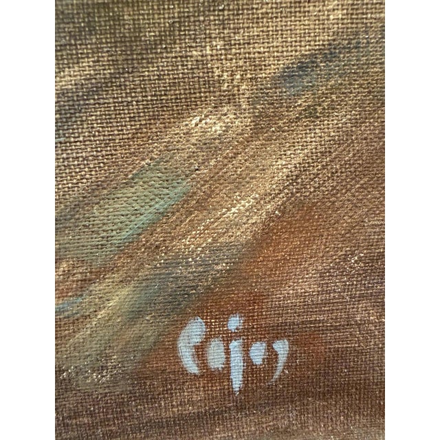 1970s Oswald Pejas, Autumnal Rhön Landscape, Oil Painting on Canvas For Sale - Image 5 of 13